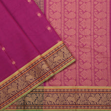 Ornate Pink Cotton Saree with Kanjivaram Motifs * 150462