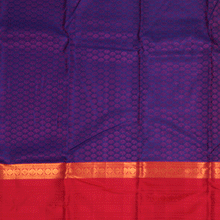 Pink Lotus in Blue Body with Red Border / 36404